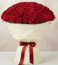 Букет 101 Красная роза Милано в Ильинский Погост