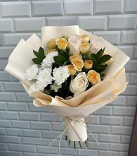 Букет цветов из:  Розы и Хризантемы в Ильинский Погост