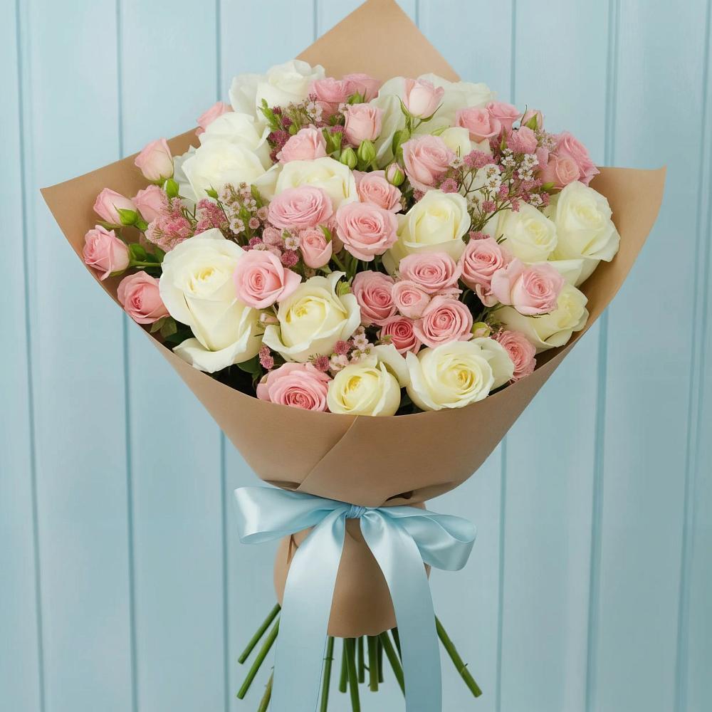 Букет цветов из: Розы в Ильинский Погост