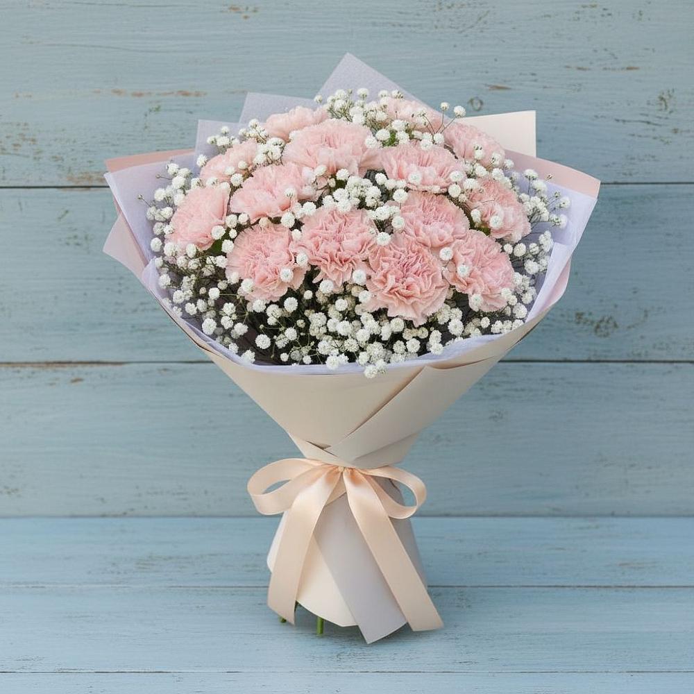 Букет цветов из: Гвоздики в Ильинский Погост