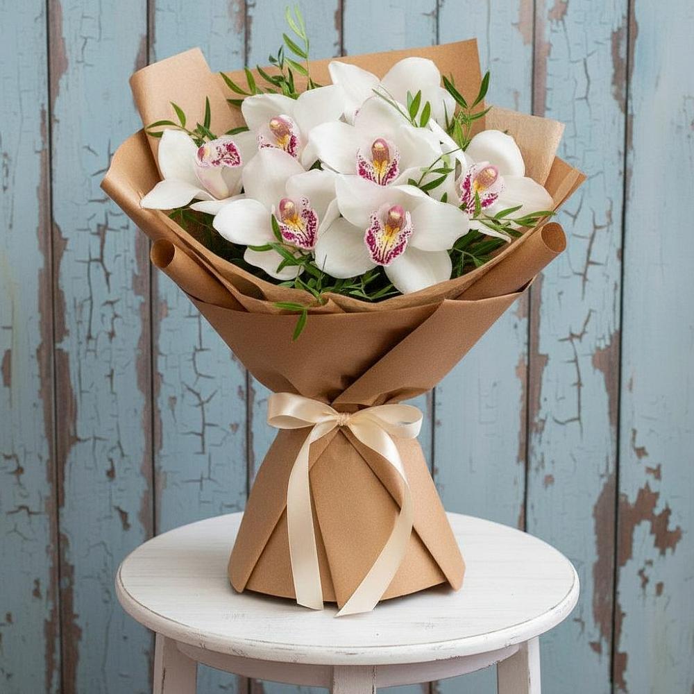 Букет цветов из: Орхидеи и Розы в Ильинский Погост