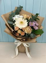 Букет цветов из:  Герберы и Хризантемы в Ильинский Погост