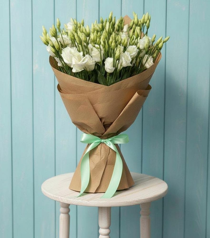 Букет цветов из: Лизиантусы в Ильинский Погост