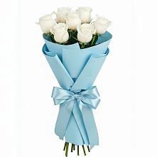 Букет 7 белых роз Проуд #REPLACE_PRED# Ильинский Погост