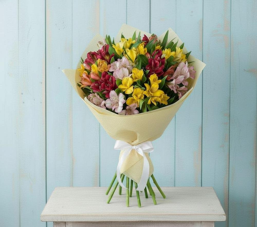 Букет цветов из: Альстромерии в Ильинский Погост
