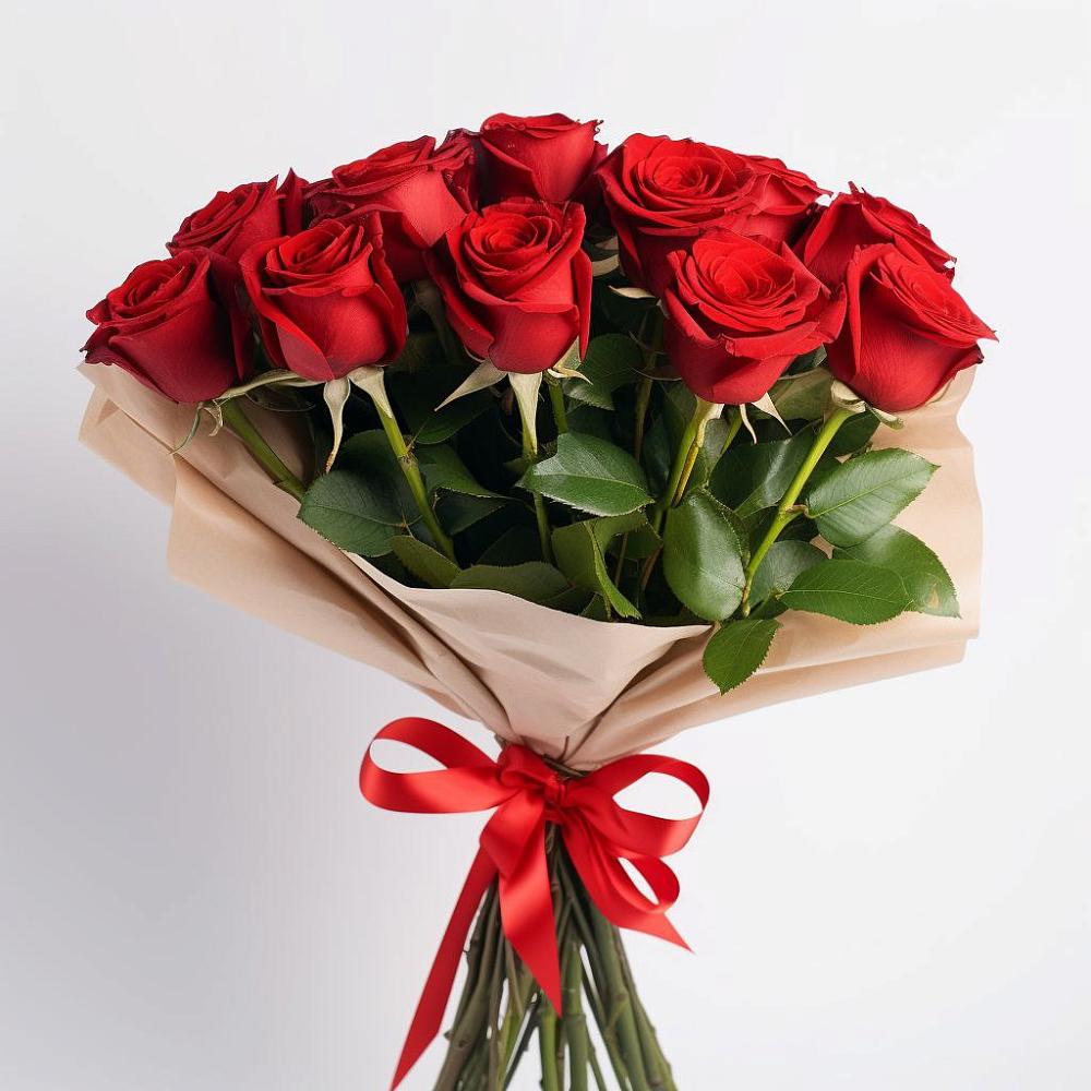 Букет 11 Красных роз Эдлесс Лав в Ильинский Погост