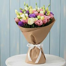 Букет цветов из:  Лизиантусы в Ильинский Погост