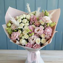 Букет цветов из:  Альстромерии и Розы в Ильинский Погост